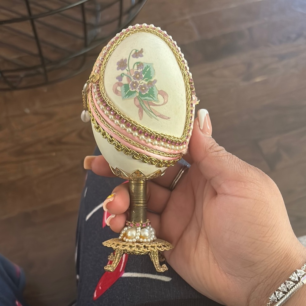 Decorative Egg with Floral Design